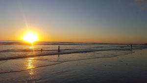 Watch the sun set over the ocean every day. at Ikara Retreat Centre in Savegre De Aguirre