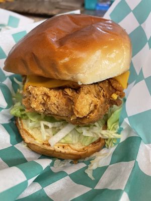 Chikn Burger at Badass Burgers in Honolulu