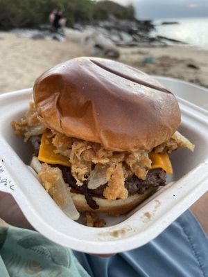   at Badass Burgers in Honolulu