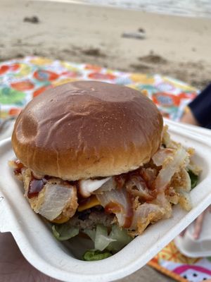   at Badass Burgers in Honolulu