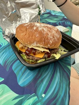   at Badass Burgers in Honolulu