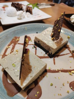 Cheescake de mate cocido y base de óreos. at MESTIZA in Valencia