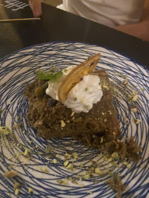 Beets pastry  at MESTIZA in Valencia