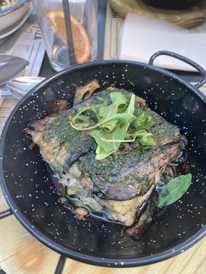 Greek moussaka #Veganuary at MESTIZA in Valencia