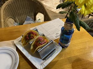 Tacos de jackfruit  at MESTIZA in Valencia