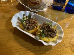 Arepas de setas  at MESTIZA in Valencia