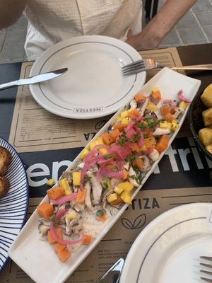 Mushroom ceviche   at MESTIZA in Valencia