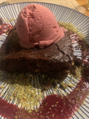 Brownie dessert   at MESTIZA in Valencia