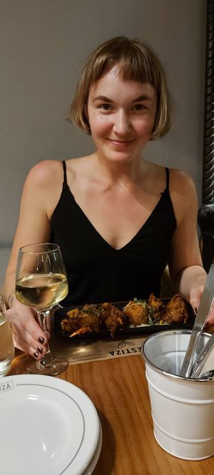 Indian pekori, starter at MESTIZA in Valencia