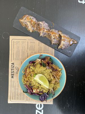 Phad Thay & Gyozas  at MESTIZA in Valencia