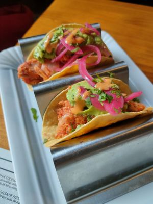 Tacos de jackfruit at MESTIZA in Valencia
