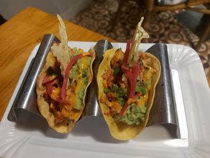 Jackfruit tacos at MESTIZA in Valencia
