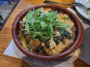 Musaka at MESTIZA in Valencia