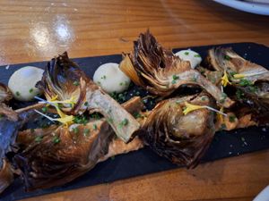 Alcachofas #Veganuary at MESTIZA in Valencia