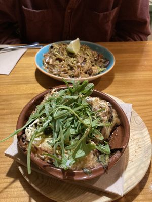 Moussaka and pad Thai   at MESTIZA in Valencia