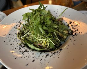 Courguetti con cremoso de aguacatee  at MESTIZA in Valencia