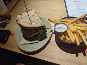 this isn't bacon butty and amazing fries at Needlemakers in Lewes