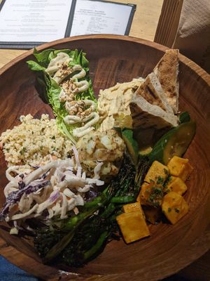Buddha bowl at Needlemakers in Lewes