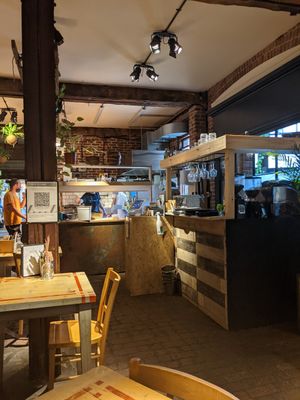 the kitchen at Needlemakers in Lewes