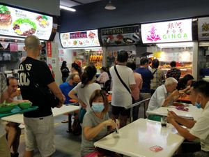 Queue never ends at Ginga Vegetarian 银河素食香 - Jurong West in West Singapore