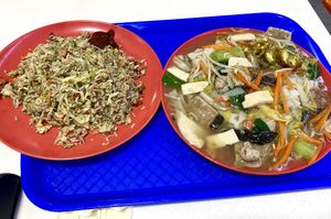 香椿炒飯，三撈河粉  at Ginga Vegetarian 银河素食香 - Jurong West in West Singapore