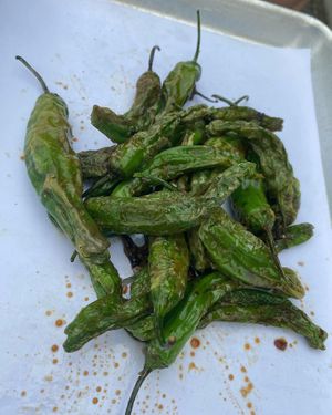 Shishito peppers at Billy & Pete's in Larchmont