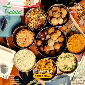 Choice of snacks and ready to cook mixes for your next healthy holiday kit. No use of refined-flour or refined-sugar or frying or additives like colours  at Tralata in Mumbai