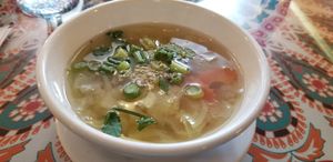 Vegetable soup at Mongkut Thai in San Clemente