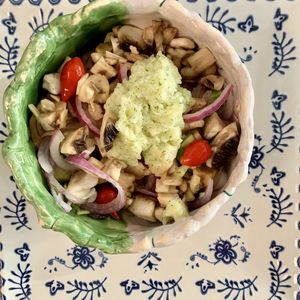 Vegan ceviche  at Bespoke in El Puerto De Santa Maria