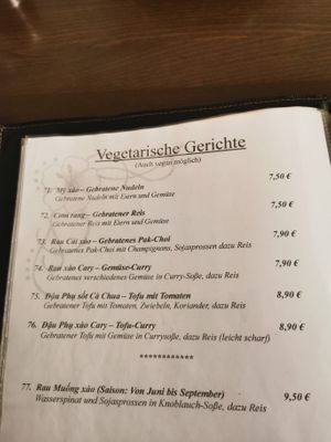 Karte Oktober 2020 at Mai Linh in Gera