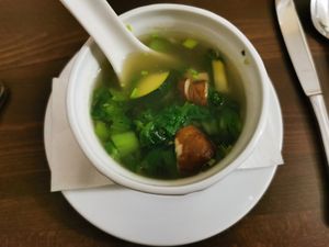 Suppe würde auf Nachfrage vegan zubereitet at Mai Linh in Gera