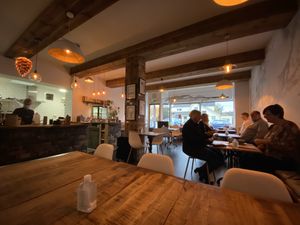 Back of the restaurant  at Utopia in Inverness