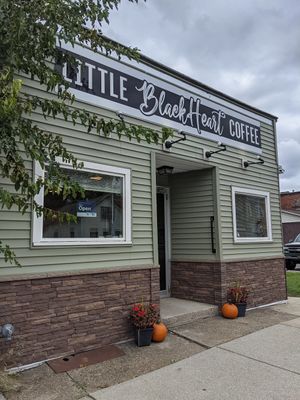 Exterior at Little Black Heart Coffee  in North Tonawanda