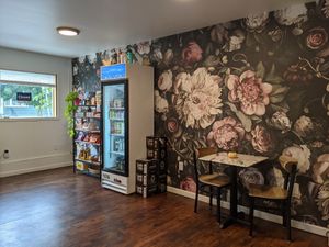 Interior front room at Little Black Heart Coffee  in North Tonawanda