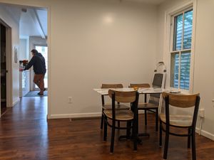 Interior back room at Little Black Heart Coffee  in North Tonawanda