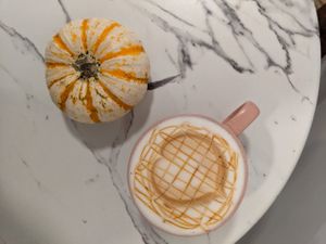 Caramel macchiato at Little Black Heart Coffee  in North Tonawanda