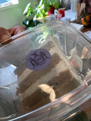 Gluten-free, vegan carrot cake at Little Black Heart Coffee  in North Tonawanda