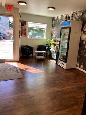 Front of the shop at Little Black Heart Coffee  in North Tonawanda