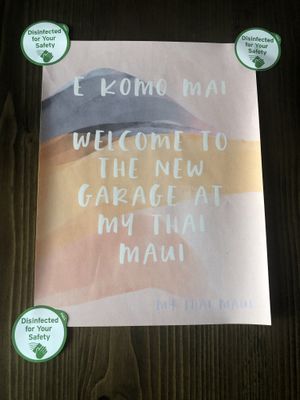 Strict covid cleaning and overall guidelines  at My Thai Maui in Kahului