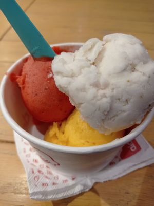 Aldo's ice cream at Aldo's Gelato in Playa Del Carmen