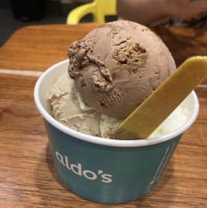   at Aldo's Gelato in Playa Del Carmen