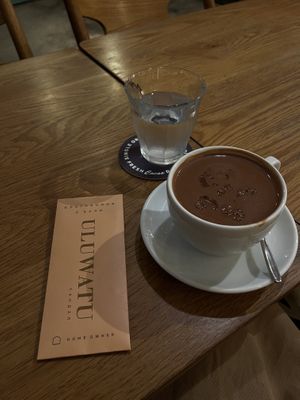 Hot chocolate, can be made cold   at Maison Marou Saigon in Ho Chi Minh City