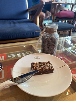 Amazing vegan brownie  at Maison Marou Saigon in Ho Chi Minh City