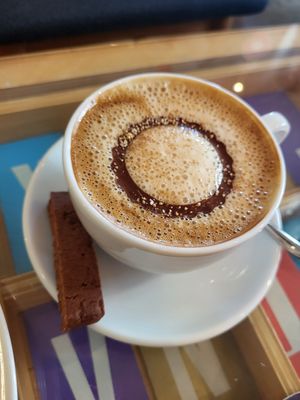 Cashew cappuccino at Maison Marou Saigon in Ho Chi Minh City