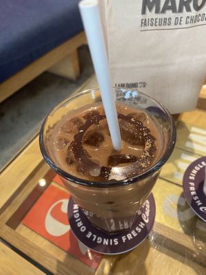 Delicious iced chocolate  at Maison Marou Saigon in Ho Chi Minh City