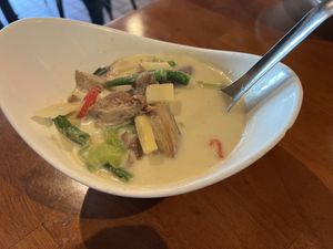 Green curry with mock tofu  at Chai Yo Thai Vegetarian in San Mateo