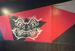 Interior mural   at Chai Yo Thai Vegetarian in San Mateo