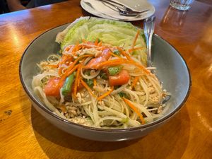 Papaya Salad at Chai Yo Thai Vegetarian in San Mateo