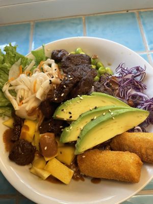 Seitan bowl with peanut sauce  at Humble Berlin in Berlin