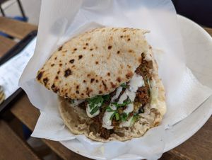 Falafel Pita Sandwich at Hummus Bar - Bartok in Budapest